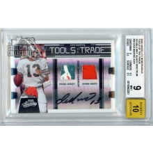 Dan Marino 2009 Playoff Absolute Tools of the Trade Patch Autograph Card #39 3/5 BGS 9