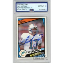 Dan Marino 1984 Topps Autograph Rookie Card #123 PSA/DNA 10