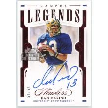 Dan Marino 2021 Panini Flawless Collegiate Campus Legends Ruby Autograph Card #CLS-DM 5/15