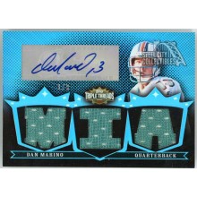 Dan Marino 2007 Topps Triple Threads Jersey Autograph Card #TTRA88 1/3