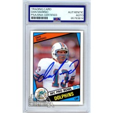 Dan Marino 1984 Topps Rookie Autograph Card #123 PSA/DNA Authentic (814)