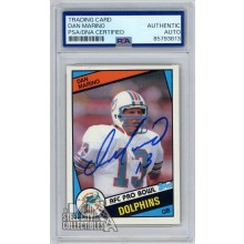 Dan Marino 1984 Topps Rookie Autograph Card #123 PSA/DNA Authentic (813)
