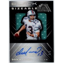 Dan Marino 2020 Panini Black Sizeable Patch Autograph Card #SSJ1 3/5