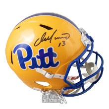 Dan Marino Autographed Pitt Full Size Replica Speed Football Helmet - BAS