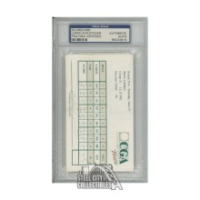 Mario Lemiuex / Fletcher Autographed 1996 CGA Tour Golf Scorecard - PSA/DNA