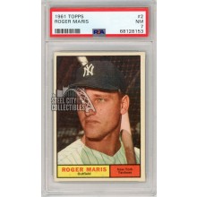 Roger Maris 1961 Topps Baseball Card #2 PSA 7