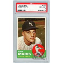 Roger Maris 1963 Topps Card #120 PSA 8 NM-MT