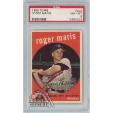 Roger Maris 1959 Topps Card #202 PSA 8 NM-MT