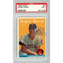 Roger Maris 1958 Topps Baseball Rookie Card #47 PSA 7