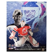 Martin Brodeur Autographed New Jersey Devils All Time Wins 16x20 Photo - Fanatics