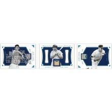 Mickey Mantle Billy Martin Whitey Ford 2018 Panini National Treasures Legendary Trios Relic Booklet Card #LT-NY1 10/25