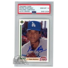 Pedro Martinez 1991 Upper Deck Final Edition Autograph Rookie Card #2F PSA/DNA 10