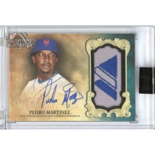 Pedro Martinez 2021 Topps Dynasty Majestic Logo Patch Autograph Card #DAP-PM1 1/1