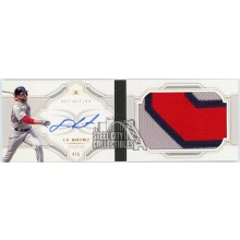 JD Martinez 2020 Topps Definitive Patch Autograph Booklet Card #DAPB-DP 4/5