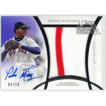 Pedro Martinez 2017 Topps Diamond Icons Jumbo Patch Autograph Card #JPA-PM 9/10