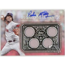 Pedro Martinez 2021 Topps Sterling Strikes Red Jersey Autograph Card #STAR-PMA 1/5
