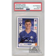 Mason Mount 2020 Panini Football Premier League Autographed Card #183 - PSA/DNA