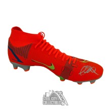 Mason Mount Autographed Nike Mercurial Orange Soccer Cleat - BAS