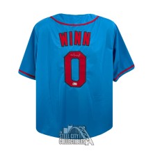 Masyn Winn Autographed St Louis Custom Blue Baseball Jersey - BAS