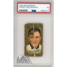 Christy Mathewson 1911 T205 Piedmont Gold Border Card PSA 1 Poor