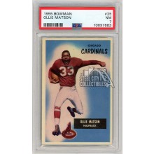 Ollie Matson 1955 Bowman Football Card #25 PSA 7