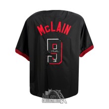 Matt McLain Autographed Cincinnati Custom Black Baseball Jersey - BAS