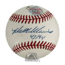 Matt Williams 43/94 Autographed Rawlings Scuffed Baseball - BAS