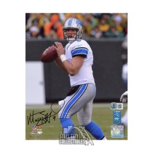 Matthew Stafford Autographed Detroit 8x10 Football Photo - BAS (Black Ink)