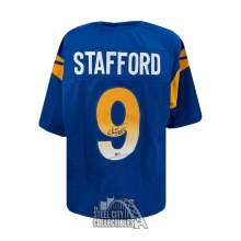 Matthew Stafford Autographed Los Angeles Custom Blue Football Jersey - BAS