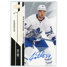 Auston Matthews 2018-19 Upper Deck Premier Silver Spectrum Auto Card #4 06/10