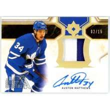Auston Matthews 2020-21 Upper Deck Ultimate Premium Patch Autograph Card 02/15