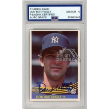 Don Mattingly 1984 Donruss Autograph Rookie Card #248 PSA/DNA 10