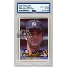 Don Mattingly 1984 Donruss Autograph Rookie Card #248 PSA/DNA