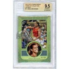 Amelie Mauresmo 2020 Topps Transcendent Tennis VIP Green Card #11 /20 BGS 9.5