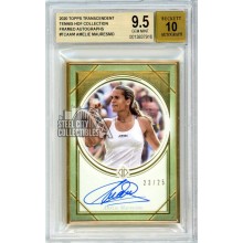 Amelie Mauresmo 2020 Topps Transcendent Tennis HOF Autograph Card #TCA-AM /25 BGS 9.5