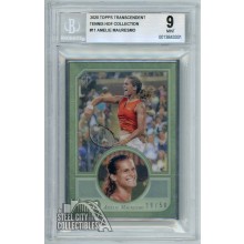 Amelie Mauresmo 2020 Topps Transcendent Tennis HOF Card #11 /50 BGS 9 Mint