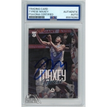 Tyrese Maxey 2020-21 Panini Chronicles Luminance RC Auto Card PSA/DNA Authentic