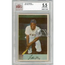 Willie Mays 1954 Bowman Baseball Card #89 BVG 5.5