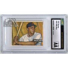 Willie Mays 1951 Bowman Baseball Rookie Card #305 CSG Authentic Altered