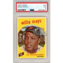 Willie Mays 1959 Topps Baseball Card #50 PSA 3