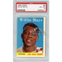 Willie Mays 1958 Topps Baseball Card #5 PSA 4