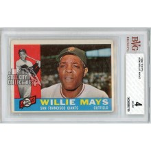 Willie Mays 1960 Topps Baseball Card #200 BVG 4
