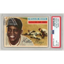 Willie Mays 1956 Topps Gray Back Card #130 PSA 4 VG-EX