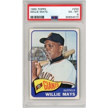 Willie Mays 1965 Topps Baseball Card #250 PSA 6