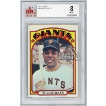 Willie Mays 1972 Topps Baseball Card #49 BVG 8