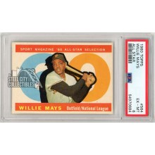 Willie Mays 1960 Topps Baseball All-Star Card #564 PSA 6 (684)