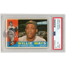 Willie Mays 1960 Topps Baseball Card #200 PSA 6 EX-MT (379)