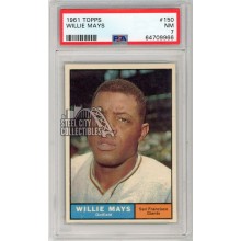 Willie Mays 1961 Topps Baseball Card #150 PSA 7 (966)