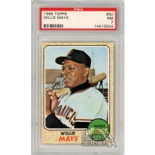 Willie Mays 1968 Topps Card #50 PSA 7 NM
