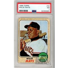 Willie Mays 1968 Topps Card #50 PSA 7 NM (865)